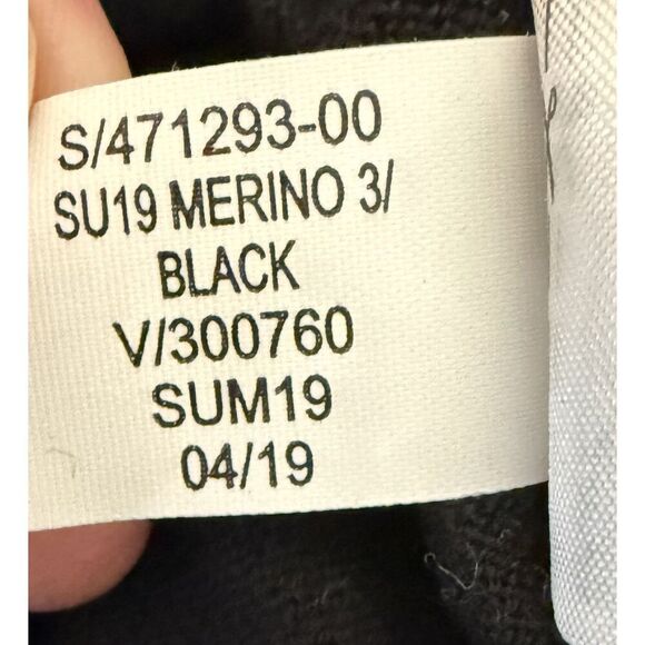 Banana Republic Merino Wool Sweater Top Crew Neck Black Lightweight Womens Small - Picture 14 of 14